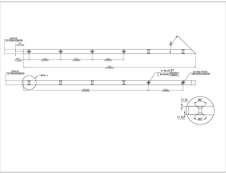 Pro Value Series 30 inch  Edge Countertop Support Bracket Black Finish, 72331 80 327, detail picture