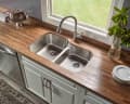 Karran Edge 300 Series Stainless Steel Double Bowl Seamless Undermount Kitchen Sink, E-360R, detail picture 1