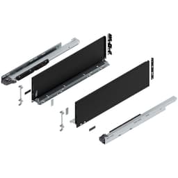 Blum LEGRABOX C-Height 24" Soft-Close Drawer Box Kit, Carbon Black Matte, 773C60S-24BL