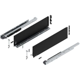 Blum LEGRABOX C-Height 26" Soft-Close Drawer Box Kit, Carbon Black Matte, 773C65S-26BL