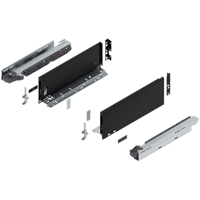 Blum LEGRABOX Drawer System, K-Height, Carbon Black Matte
