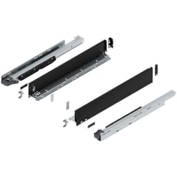 Blum LEGRABOX M-Height 22" Soft-Close Drawer Box Kit, Carbon Black Matte, 773M55S-22BL