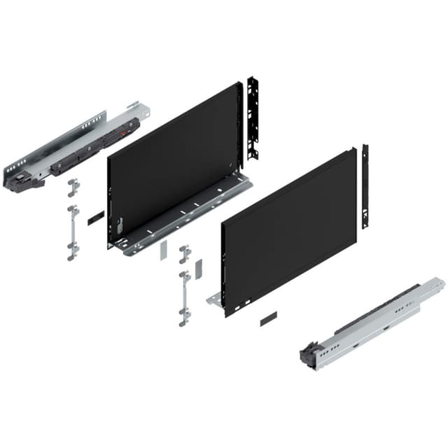 Blum LEGRABOX Drawer System, F-Height, Carbon Black Matte
