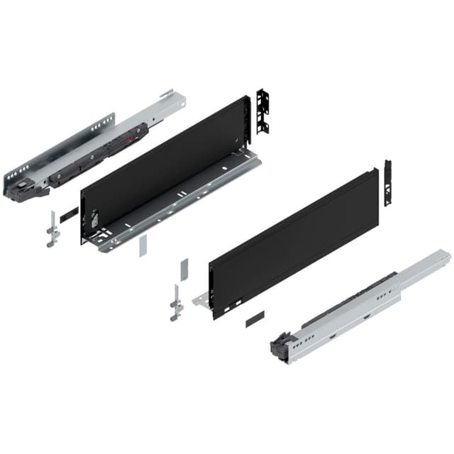 Blum LEGRABOX Drawer System, K-Height, Carbon Black Matte
