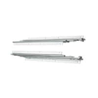 8000 Pantry Drawer Slides with 130lb Capacity, Overtravel Extension, Bottom-Mount, Anochrome, 12