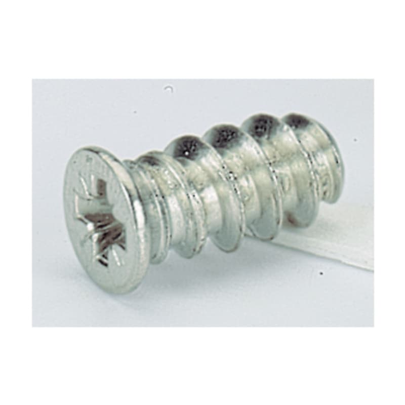 Hettich M6-14mm Flat Head Euro Screw Phillips Drive - Blunt Point Coarse Thread Nickel, 1028128 - 1000/Box