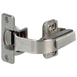 Grass Nexis Self-Close Overlay Frameless Pie Cut Corner Hinge Nickel, 170° Screw-On - F015072858225