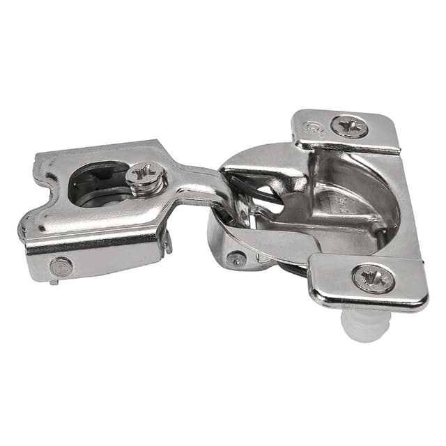 Grass TEC 864EC 864 Self-Close 1/2" Overlay Face-Frame Hinges Nickel, 108° Screw-On - 04399-15
