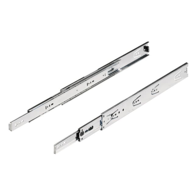 Hettich 16" Full Extension Standard Ball Bearing Drawer Slides KA 5632 Series, Unhanded Side Mount Zinc - 1071895