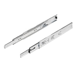 Hettich 10" Over Travel Standard Ball Bearing Drawer Slides KA 4932 Series, Unhanded Side Mount Zinc  - 1071901