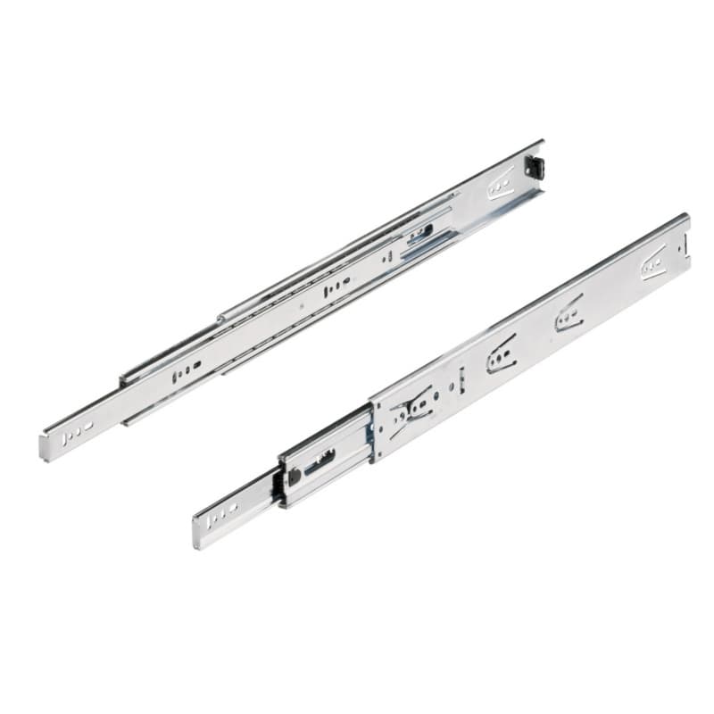 Hettich KA4932 10" Side Mount Over-Travel 150 lb Ball Bearing Drawer Slide, Zinc, 1071901