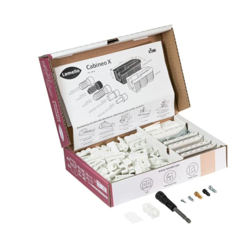 Cabinet Connector, Cabineo X Starter Set, Lamello