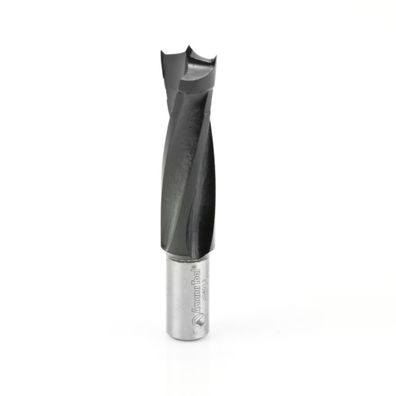 Amana 1/2" x 70mm Brad Point Boring Bit, Right Hand, 10mm Shank