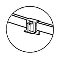 Pendaflex 1/8" Cross Bar Mount Bracket, Zinc