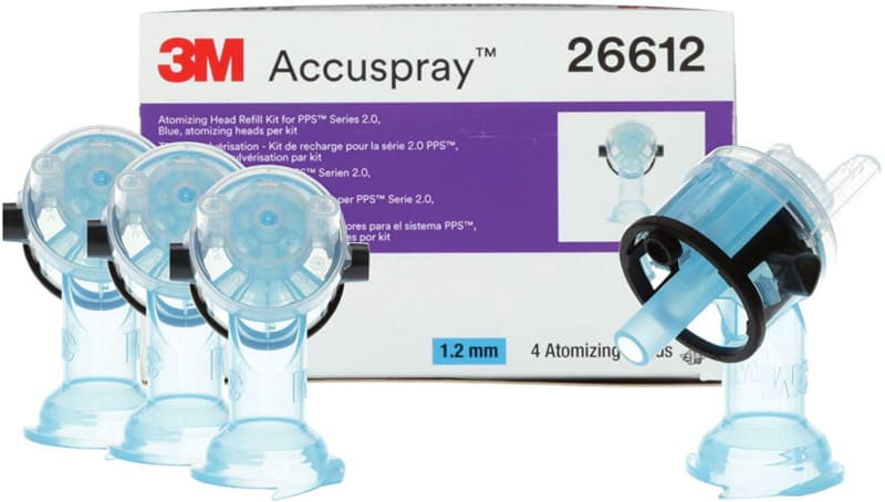 Accuspray™ Atomizing Head Refill Pack, Blue, 4/Pack