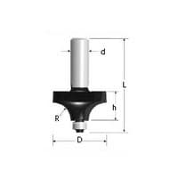 Beading Bits, 3/8" Radius, 1/4" Shank