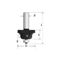 Roman Ogee Bits, 1-1/4" Dia, 1/2" Shank