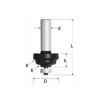 Wavy Edge Bits 1-1/4" Dia 1/4" Shank