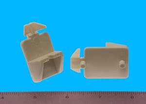 Plastic Locking Shelf Supports Locking Dual Peg, 5 mm Bore - Bainbridge Manufacturing 3227AL-62