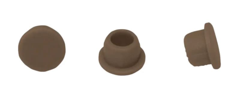 Clamex 6mm 90˚ Cover Cap, Brown (100/Box)
