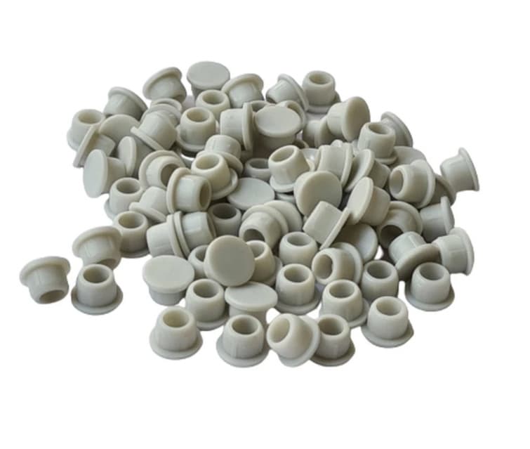 Clamex 6mm 90˚ Cover Cap, Light Gray (100/Box)