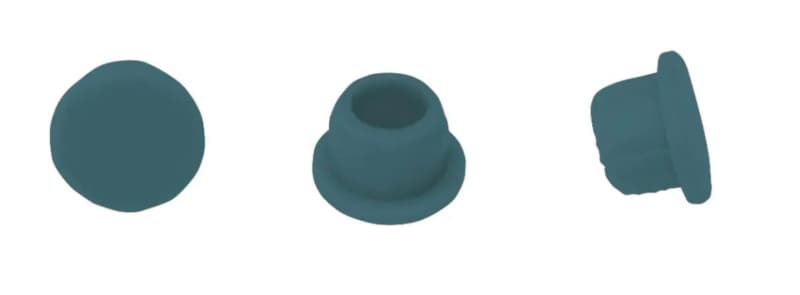 Clamex 6mm 90˚ Cover Cap, Blue gray (100/Box)