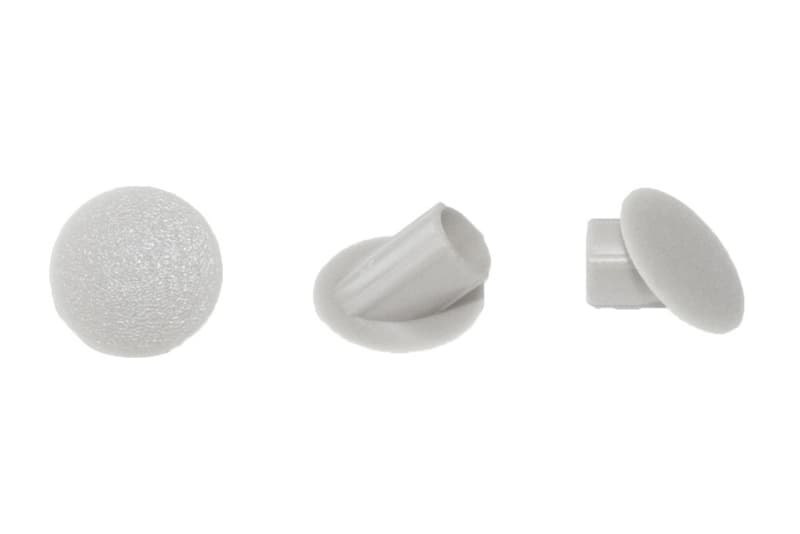 Clamex 6mm 45˚ Cover Cap, White (100/Box)