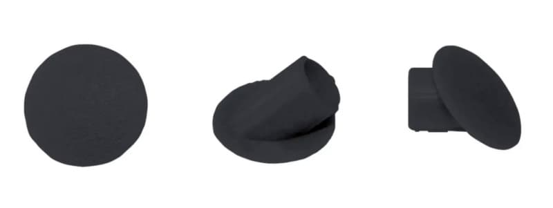 Clamex 6mm 45˚ Cover Cap, Black (100/Box)