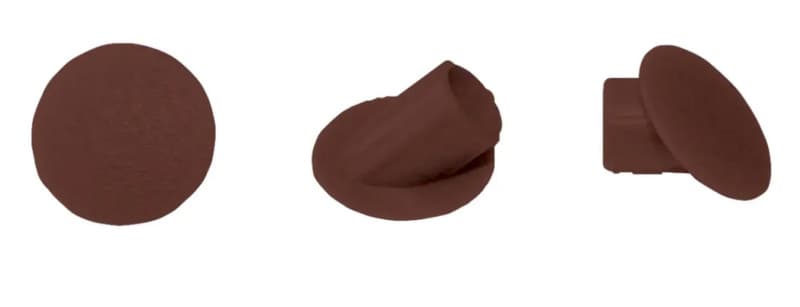 Clamex 6mm 45˚ Cover Cap, Dark Brown (100/Box)