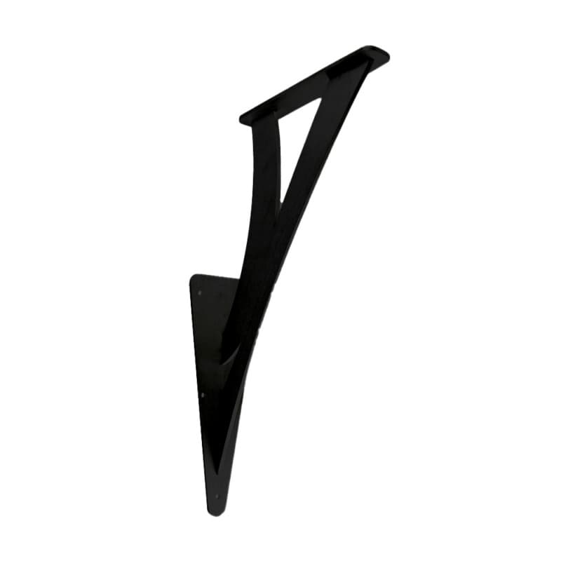 2" x 10" Valencia Bar Top Support, Black Finish