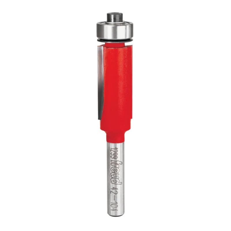 Trimming Cutout Bearing Flush Trim 1/2", 1/4" Shank - Freud Tool 42-104