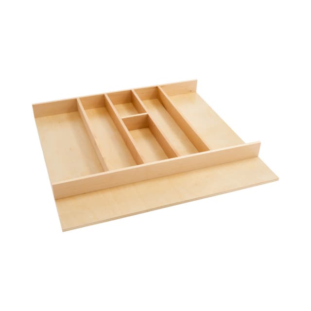 Rev-A-Shelf 4WUT Series 24"Wx22"Dx2-3/8"H Maple Utensil Tray Insert, -4WUT-3SH