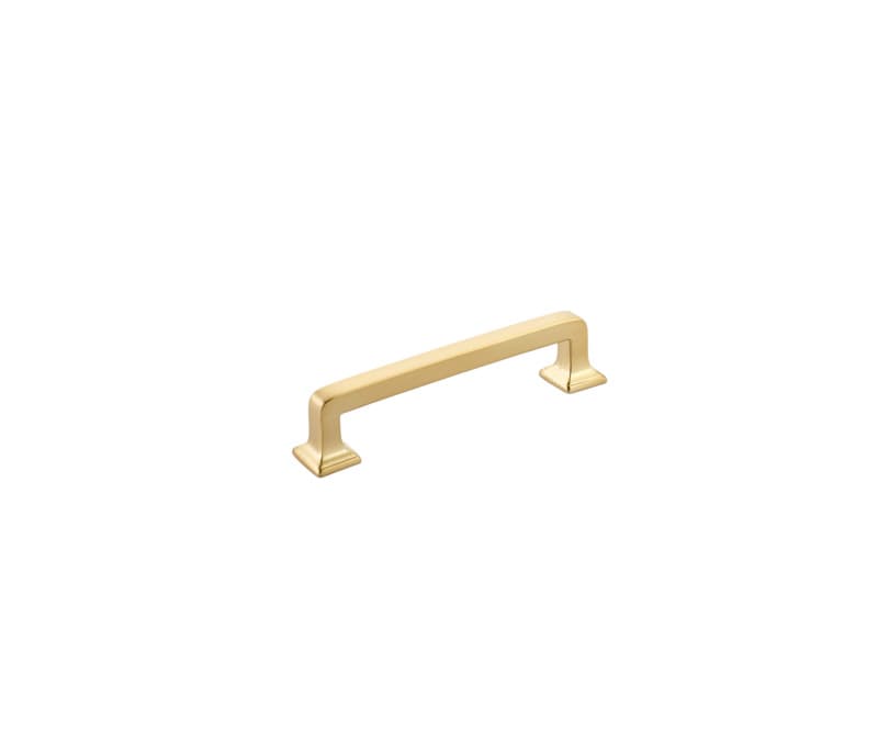 Schaub Menlo Park Pull, 4"CC, Signature Satin Brass - 538-SSB