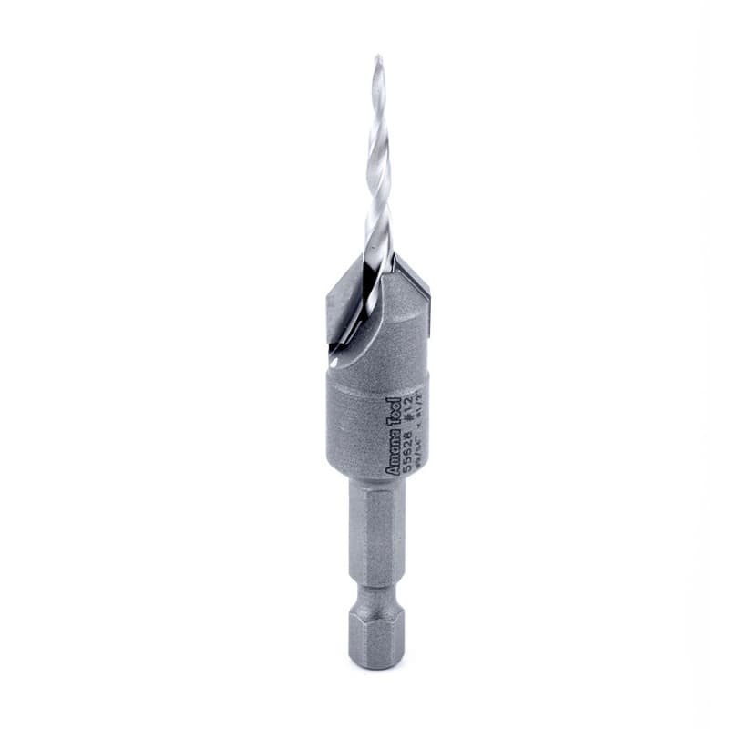 Amana 1/2" x 2-1/8" Carbide Tipped Countersink Taper Bit, #12 Screw