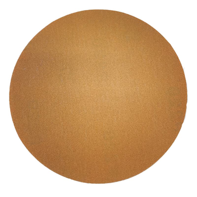 W&uuml;rth Gold Hook & Loop Sanding Disc 6" 80 Grit Heat Treated Aluminum Oxide C-Weight Paper No Hole Bulk-50