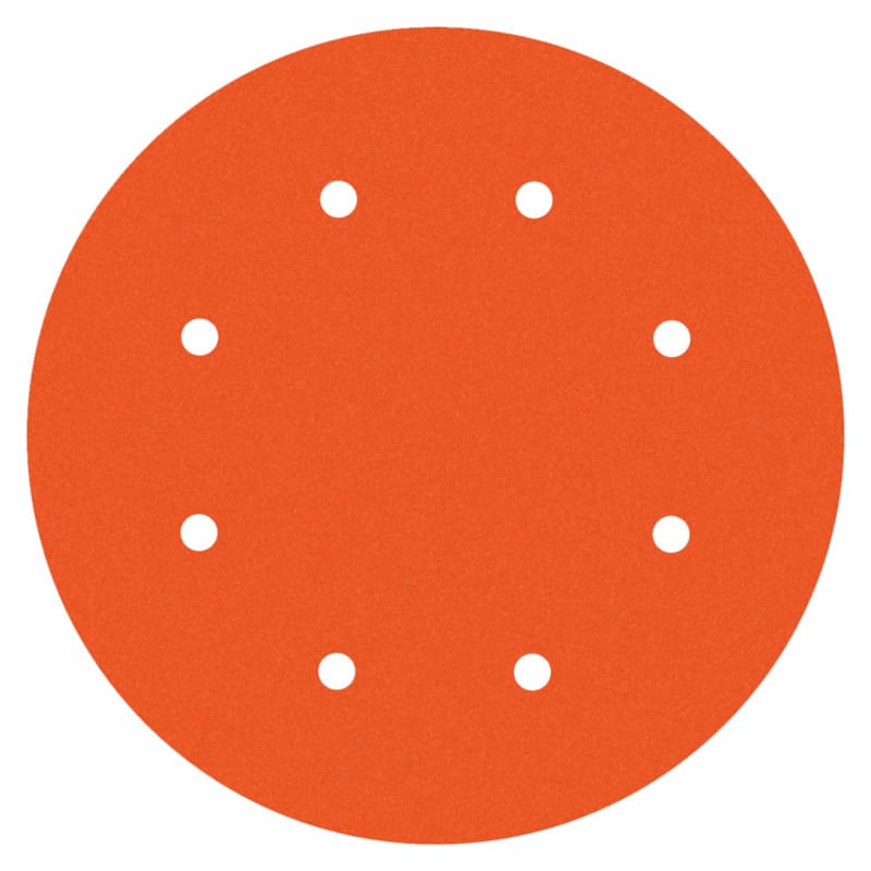 Dynabrade DynaCut Extreme Hook & Loop Sanding Disc 6" 180 Grit Aluminum Oxide Film 8 Hole 50 Discs-Pack 79689