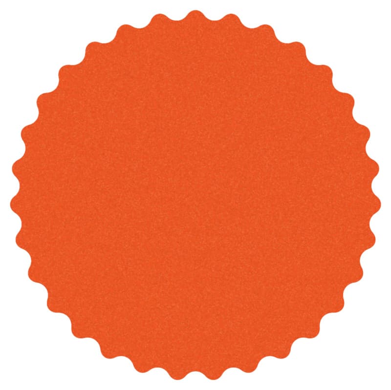 Dynabrade DynaCut Extreme 5" 180 Grit Hook & Loop No Hole Aluminum Oxide on Film Scalloped Edge Sanding Disc