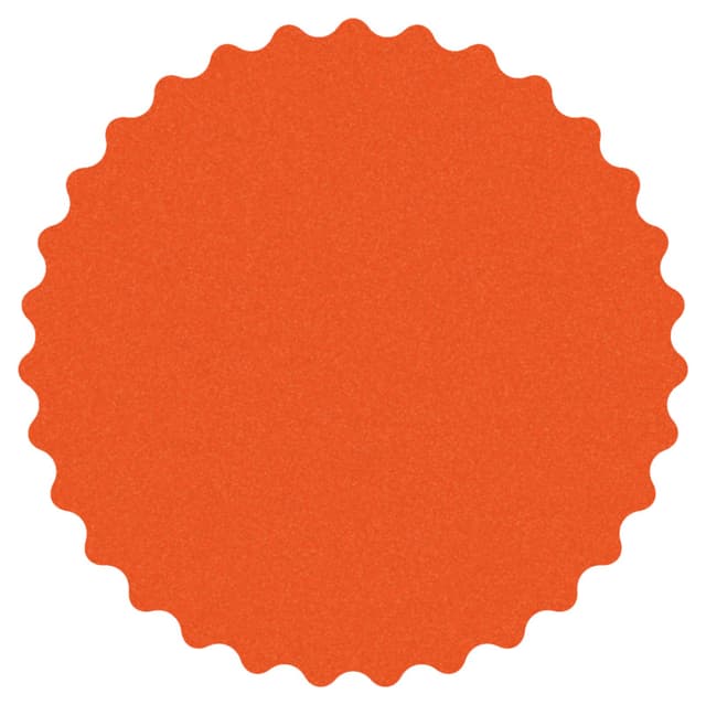 Dynabrade DynaCut Extreme 5" 180 Grit Hook & Loop No Hole Aluminum Oxide on Film Scalloped Edge Sanding Disc