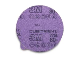 3M Cubitron II 5" 220+ Grit Hook & Loop Multi-Hole Sanding Discs on C-weight paper