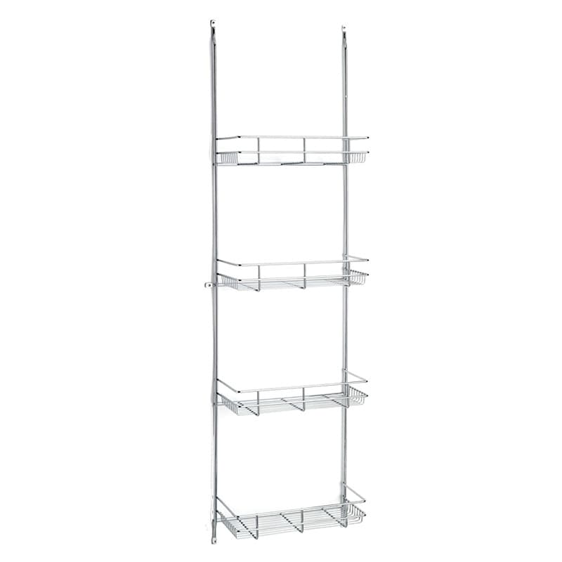 Rev-A-Shelf 5CLR Series Door Mount Storage Racks Polished Chrome 12-1/4"Wx46-3/4"H, 4 Shelves - 5CLR46-52