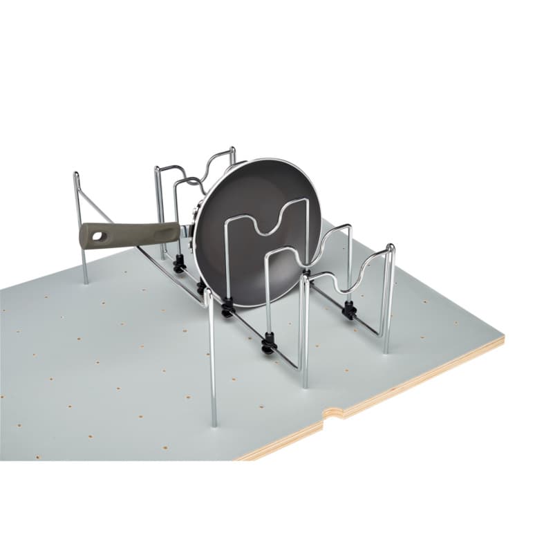 Rev-A-Shelf Series 7-3/4"Wx15-1/4"Dx7-5/8"H Chrome Drawer Peg Board, -5DCD-1-CR