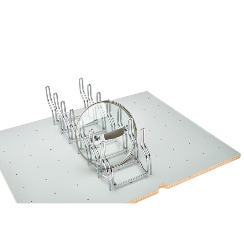 Rev-A-Shelf Series 5-1/4"Wx16-7/8"Dx5-3/8"H Chrome Drawer Peg Board, -5DLD-1-CR