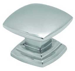 Belwith Keeler Euro-Contemporary Series Chrome 1-1/2 in (38 mm) L x 1-1/2 in (38 mm) W Knob, -P2163-CH