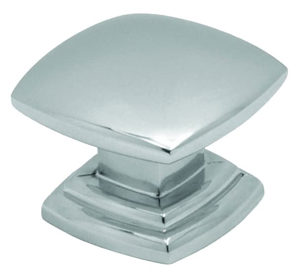 Hickory Hardware Euro-Contemporary Chrome 1-1/2" (38 mm) L x 1-1/2" (38 mm) W Knob, P2163-CH