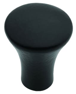 Belwith Keeler Metropolis Series Matte Black 1" (25 mm) Diameter Knob, - PA0213-MB
