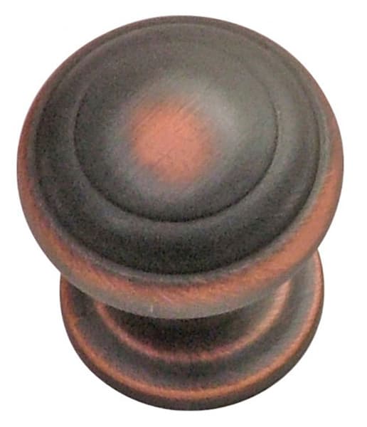 Hickory Hardware Zephyr Oil Rubbed Bronze Highlighted 1" (25 mm) Diameter Knob, P2286-OBH