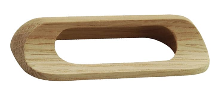 Hickory Hardware Natural Woodcraft 3-3/4" (96 mm) Center to Center Unfinished Wood Cup Pull, P676-UW