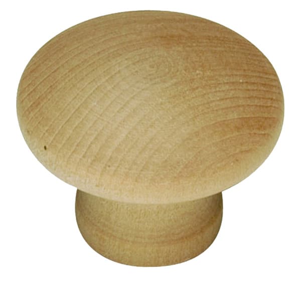Hickory Hardware Natural Woodcraft Unfinished 1-1/4" (32 mm) Diameter Knob, P184-UW