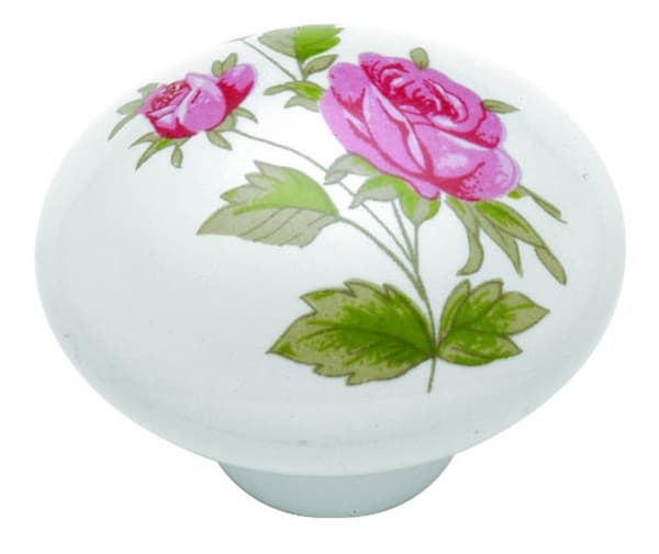 Hickory Hardware English Cozy White Painted 1-1/2" (38 mm) Diameter Knob, P602-PR