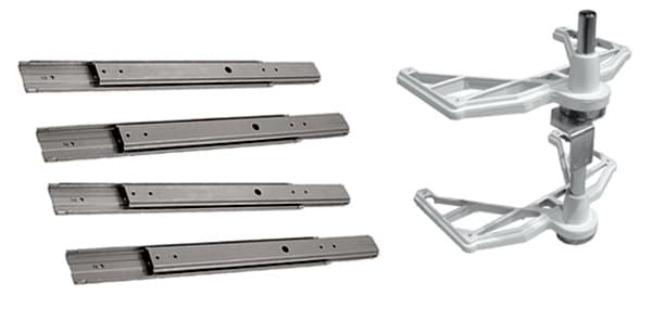 6882 Pivot-Out Hardware Kit for Half Moon Lazy Susan, Rev-A-Shelf, 6882-04-52
